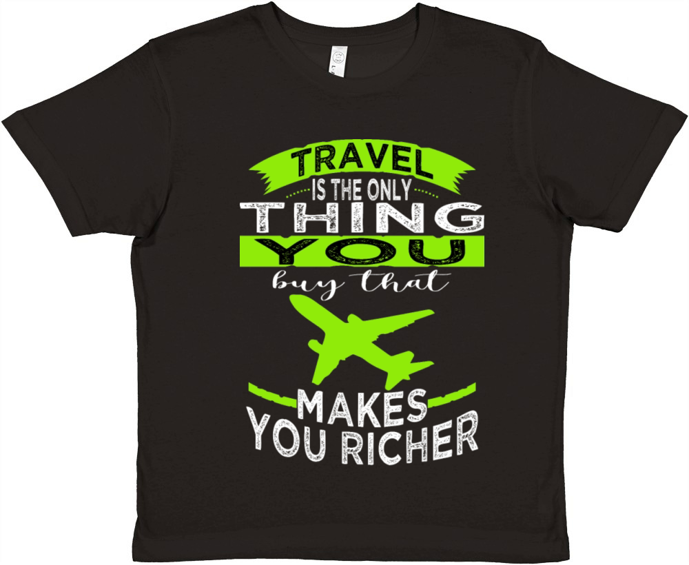 vintage statement bday traveling quotes trip Premium Kids Crewneck T-shirt