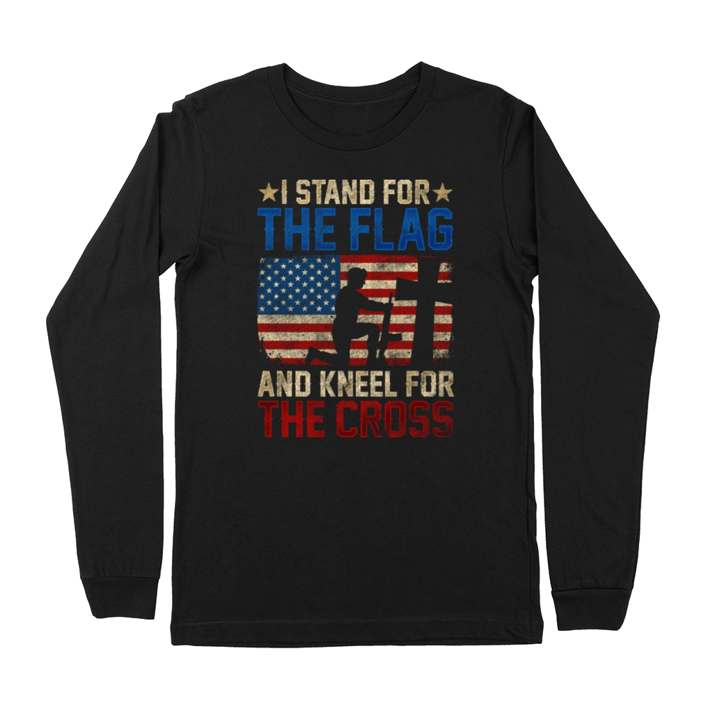 I Stand For The Flag And Kneel For The Cross Premium Long Sleeve