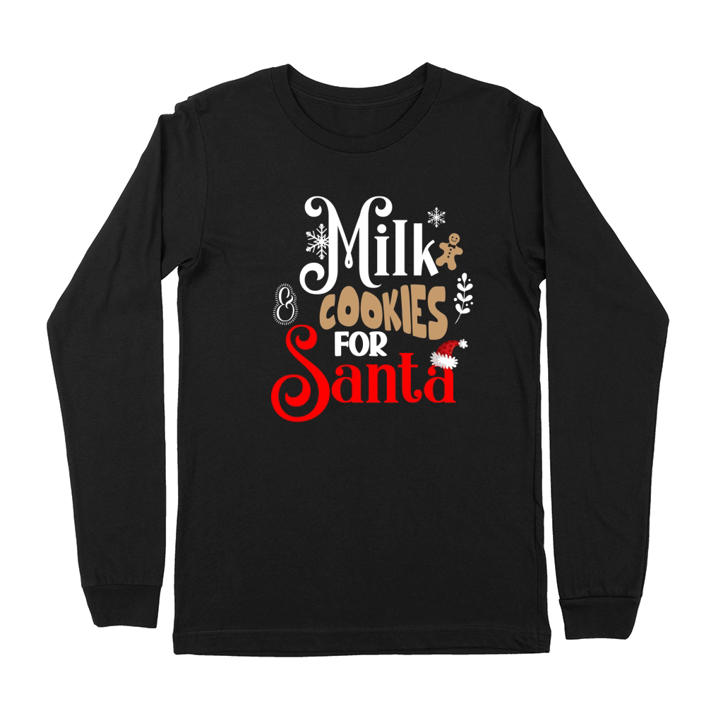 Milk & Cookies For Santa Premium Long Sleeve