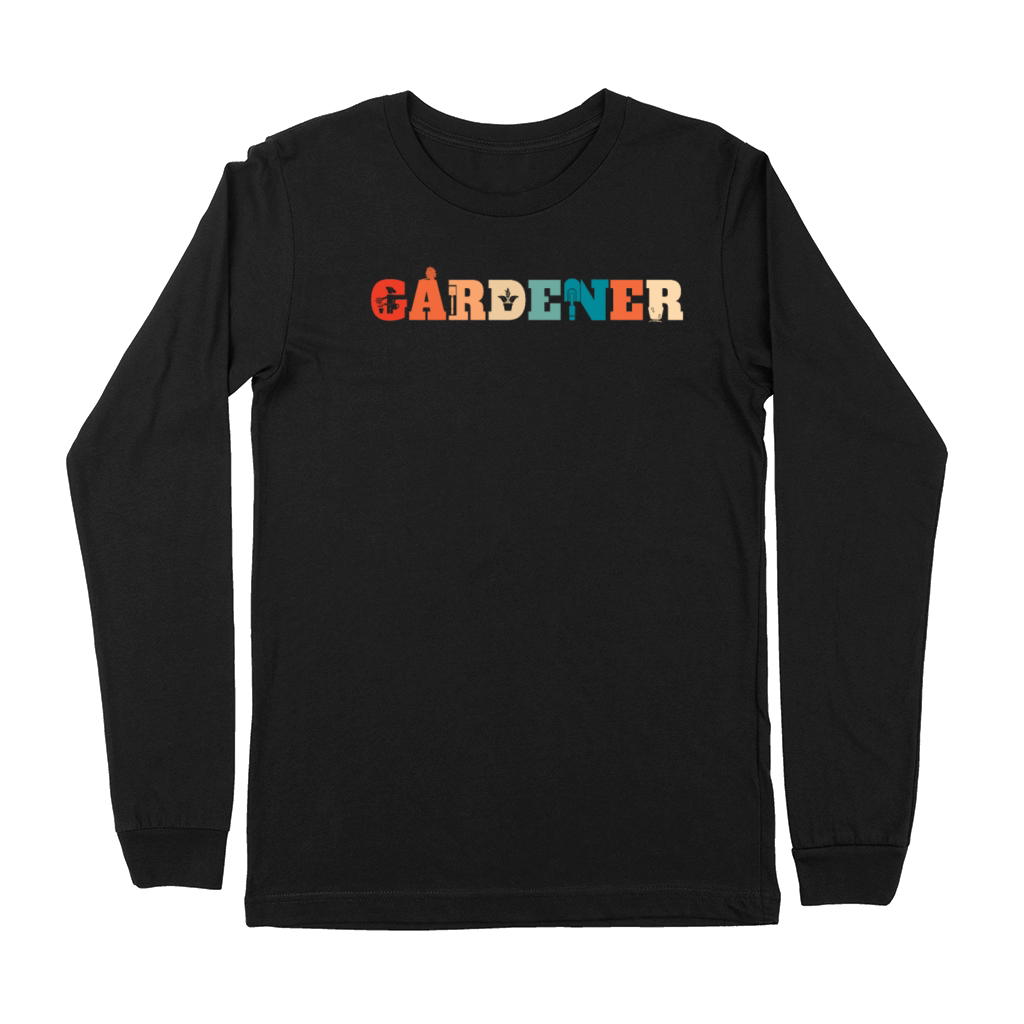 Retro Gardening Garden Vintage Gardener Premium Long Sleeve