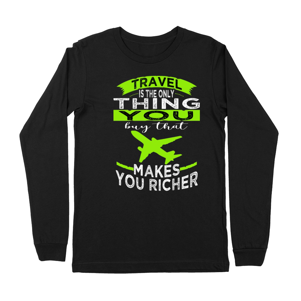 vintage statement bday traveling quotes trip Premium Long Sleeve
