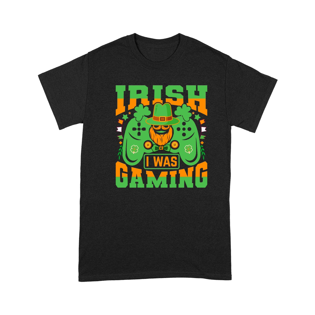 irish i was gaming t shirt design Premium T-shirt