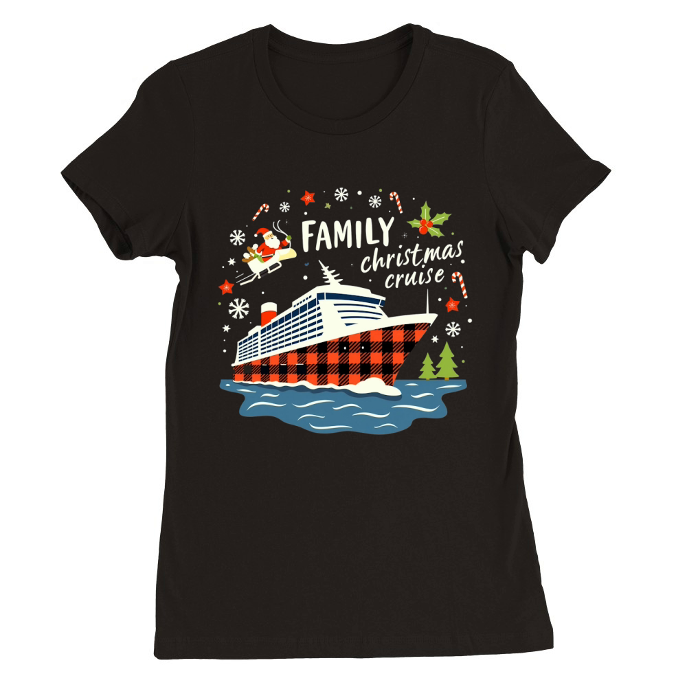 Family Christmas Cruise 2 Premium Womens Crewneck T-shirt