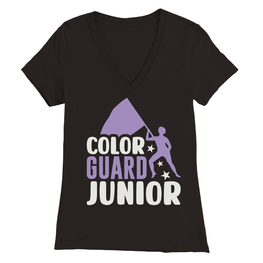 Color Guard Junior 02 Premium Womens V-Neck T-shirt