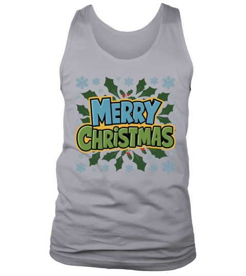 Merry Christmas Colorful Lettering Tank Top Unisex