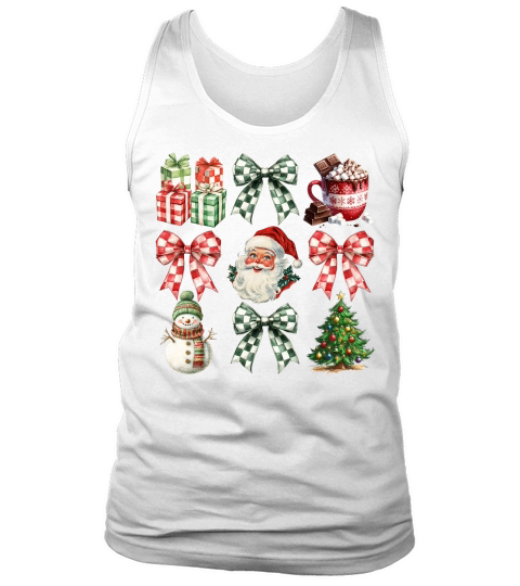 Retro Coquette Christmas 9 Tank Top Unisex