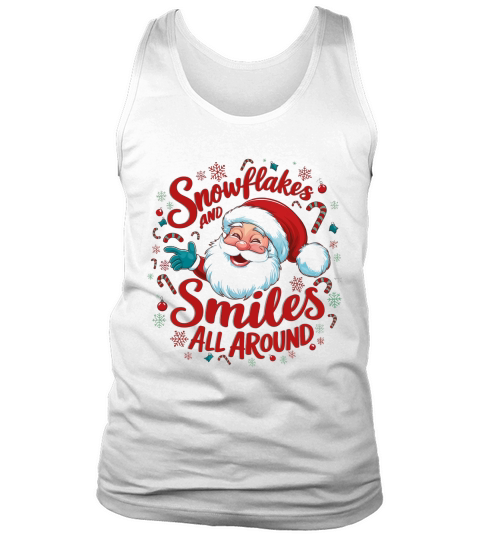 Snowflakes and smiles all around Tank Top Unisex