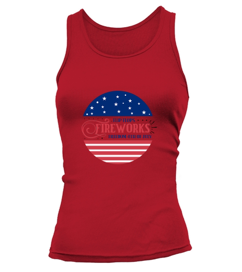 Flip Flops Fireworks Freedom 4th of july 02 Tank top Woman