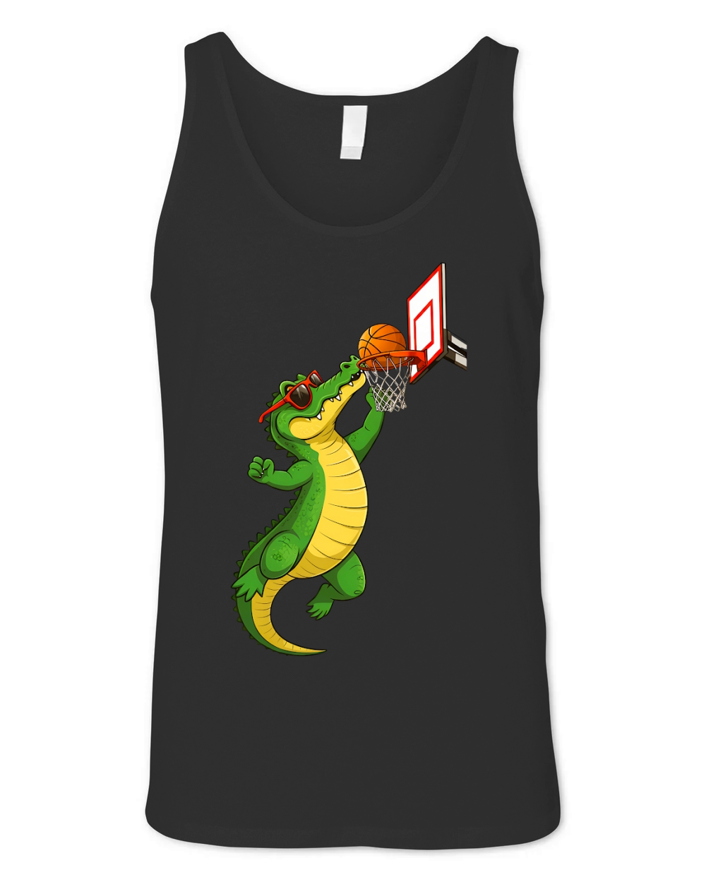 Basketball Crocodile Unisex Jersey Tank