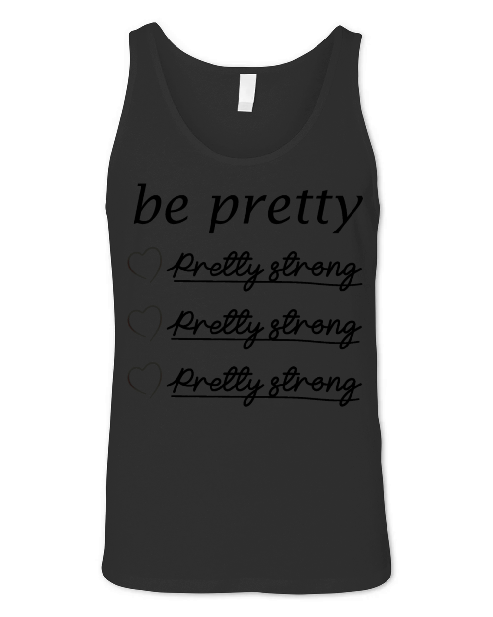 Be pretty heart Unisex Jersey Tank