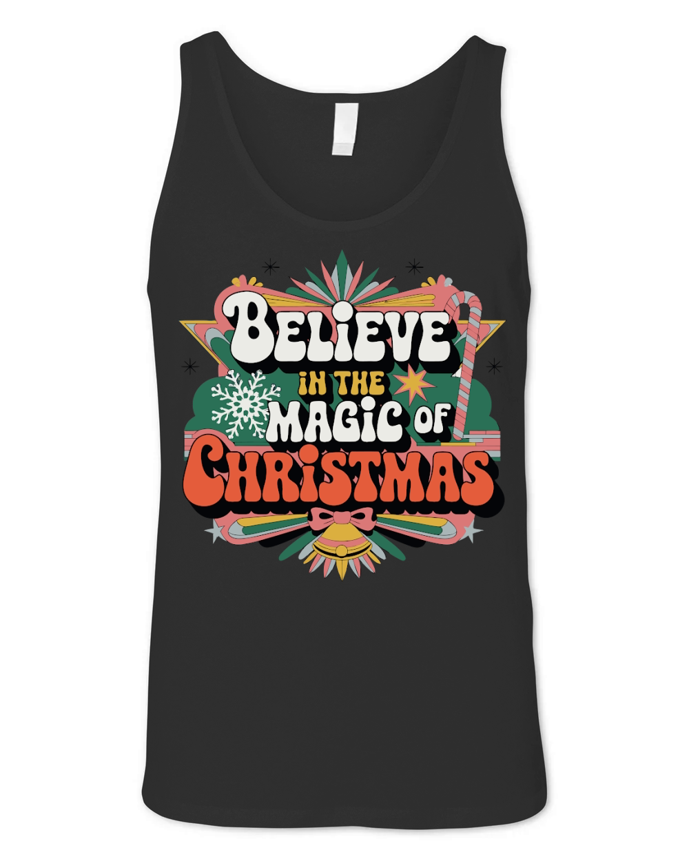 Believe In The Magic Of Christmas Unisex Jersey Tank