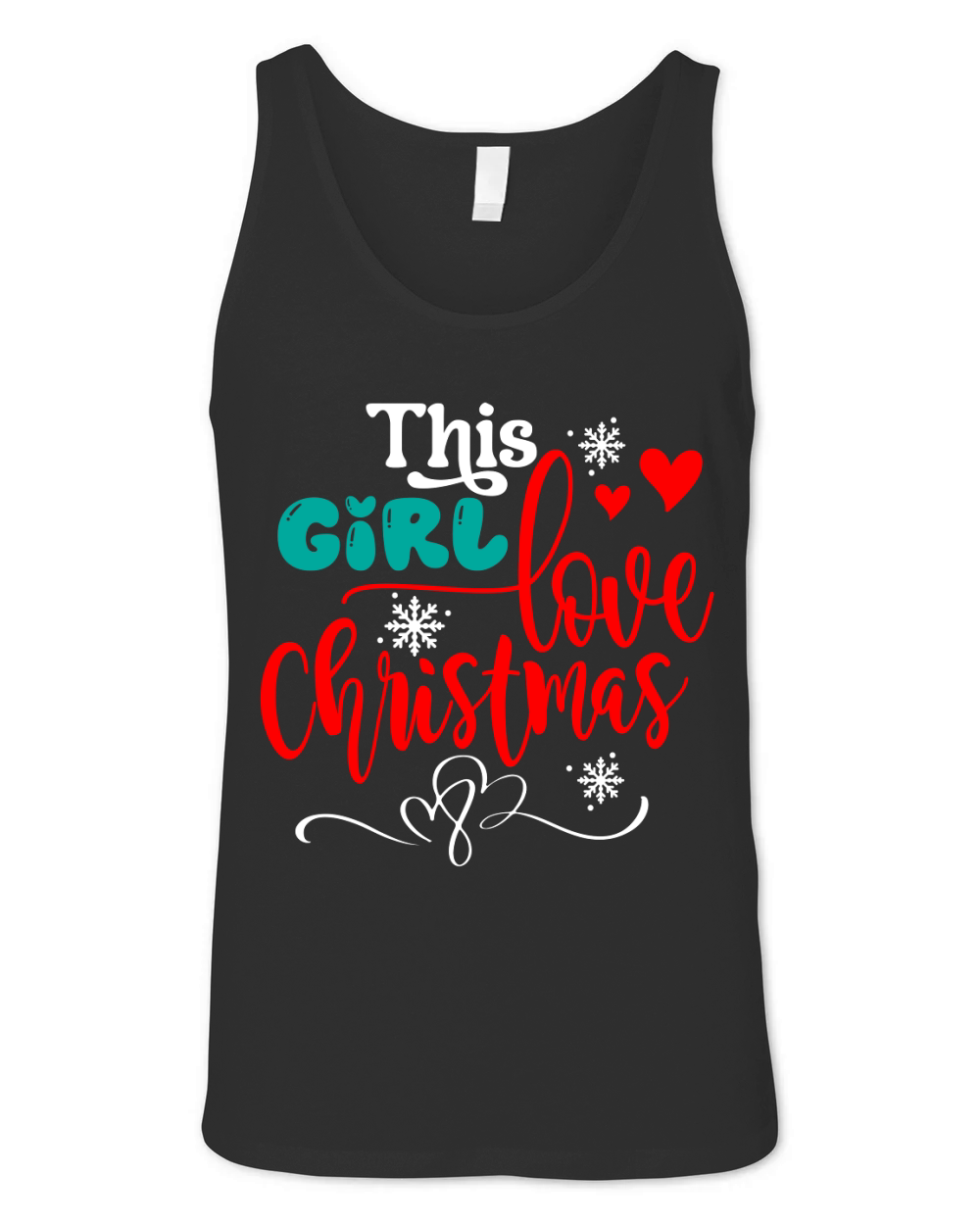 This Girl Love Christmas 3 Unisex Jersey Tank