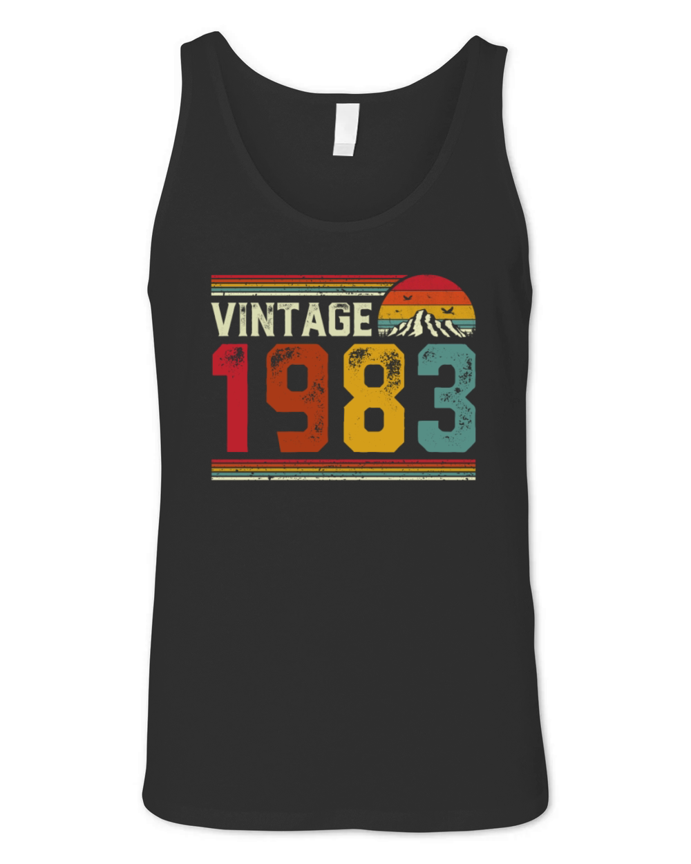 Vintage 1983 Retro Style 38th Birthday Gift Unisex Jersey Tank