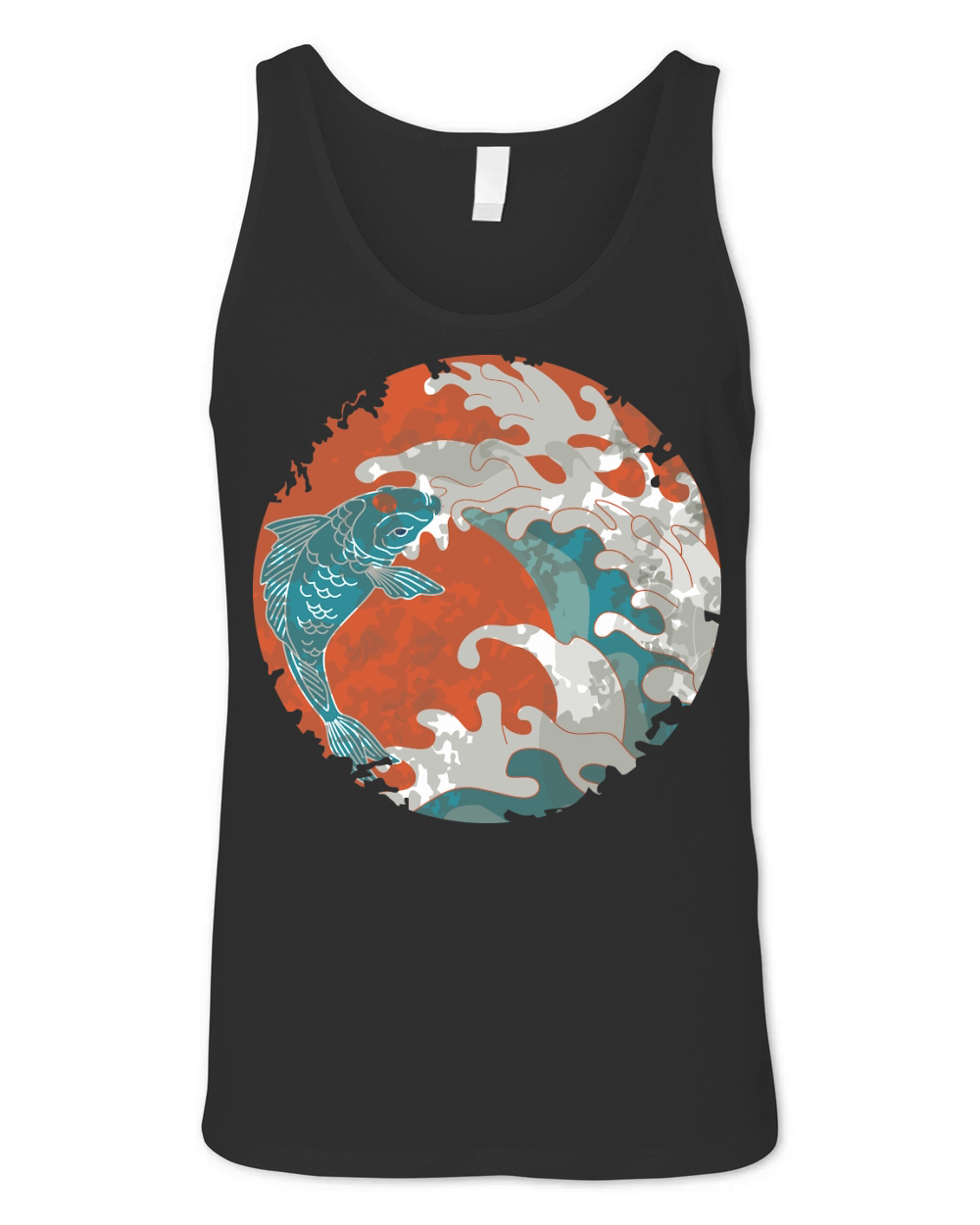 Vintage Koi Fish Japanese Unisex Jersey Tank