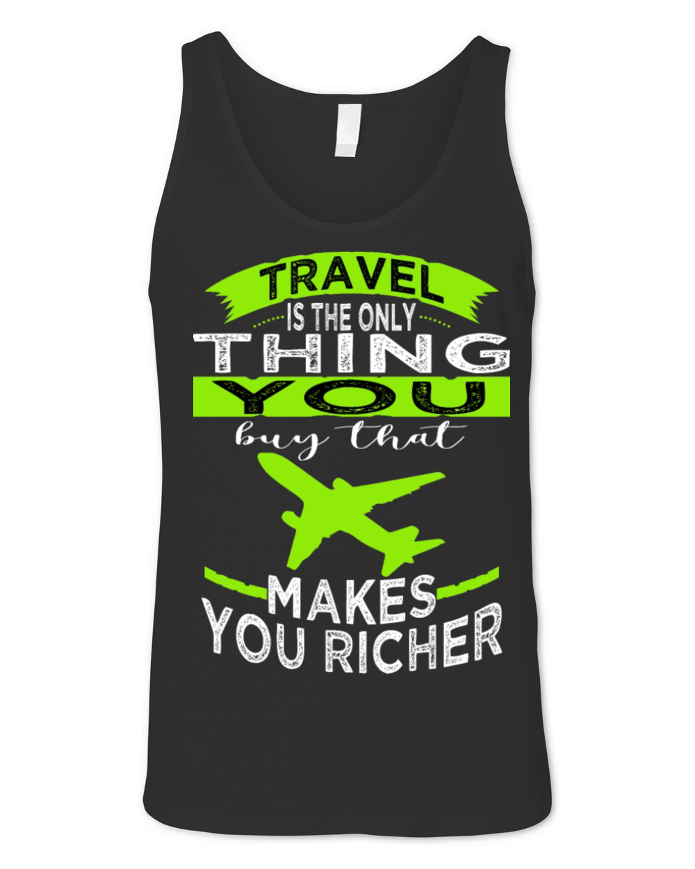 vintage statement bday traveling quotes trip Unisex Jersey Tank