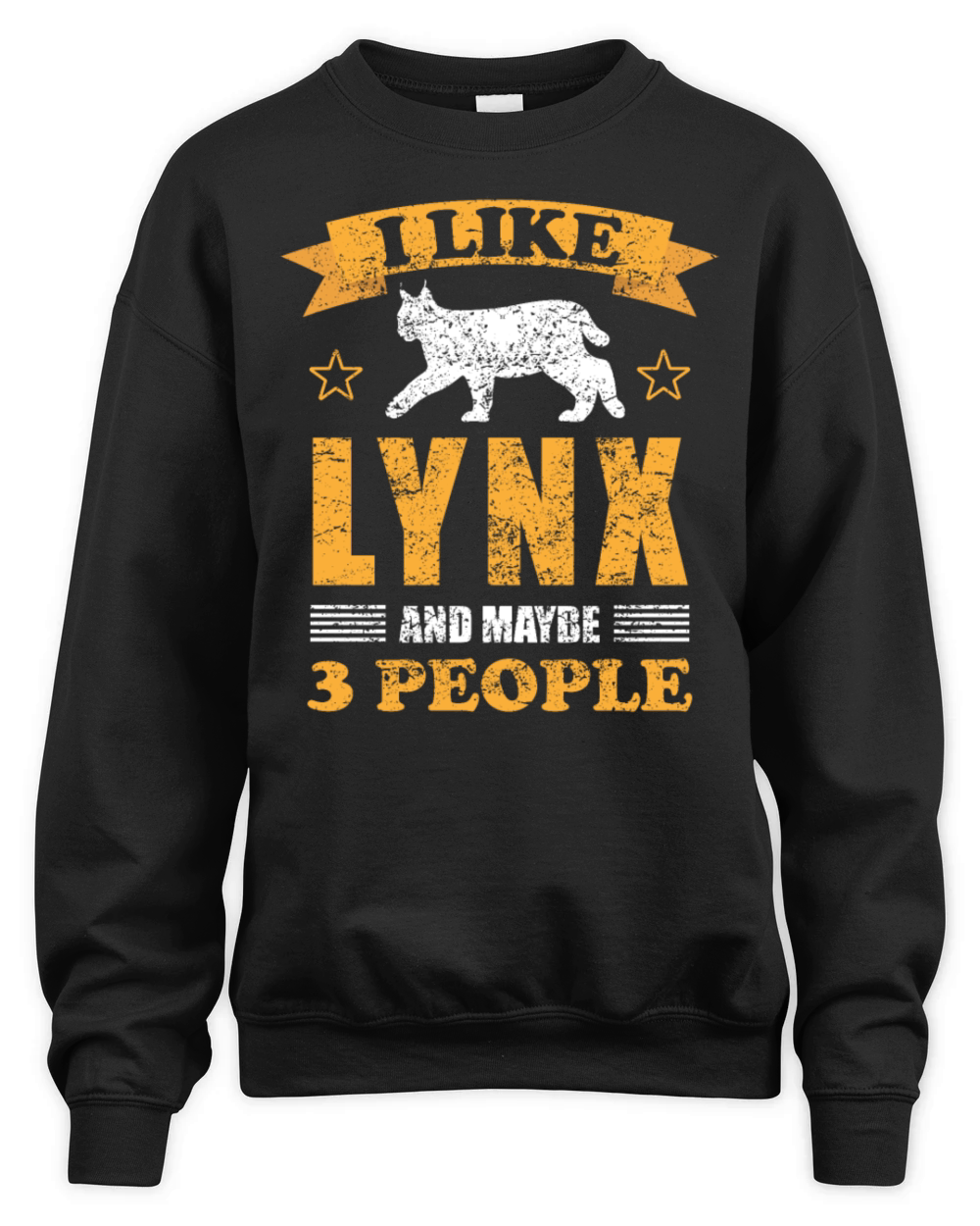 Lynx Forest Animal Lovers Quote Gift Unisex Premium Crewneck Sweatshirt