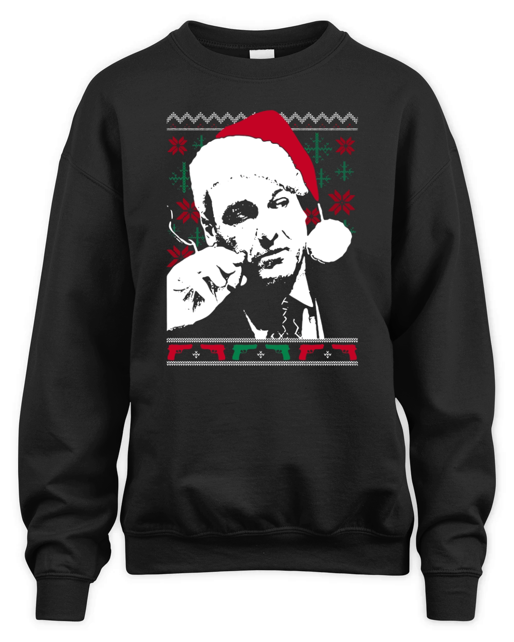 Official Santa Tony Soprano Ugly Christmas Unisex Premium Crewneck Sweatshirt