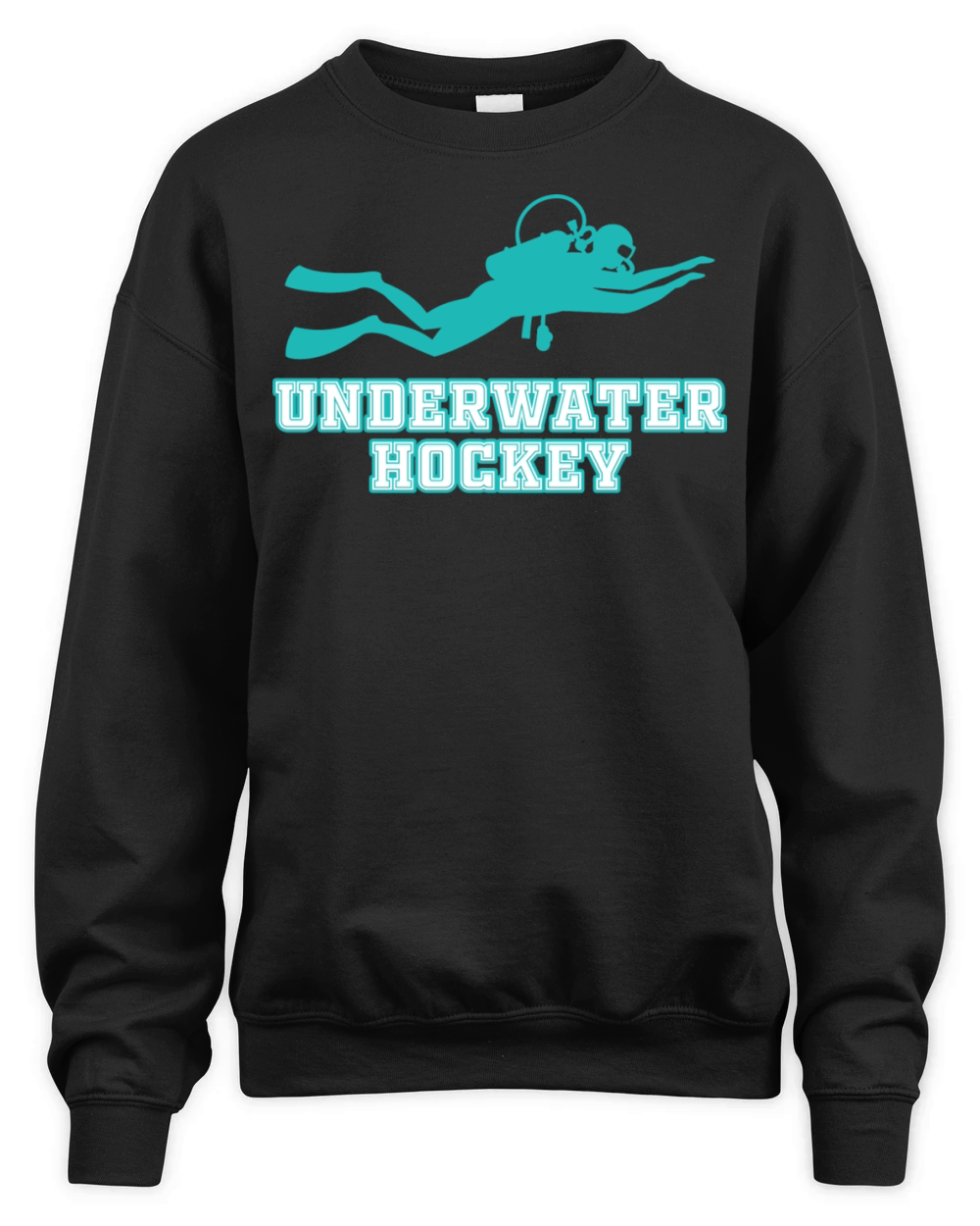 Underwater Hockey Athlete Funny Vintage Workout Sp Unisex Premium Crewneck Sweatshirt