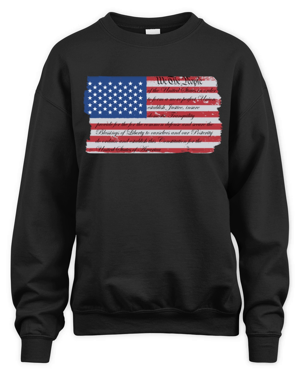 We The People US Constitution American Flag Unisex Premium Crewneck Sweatshirt
