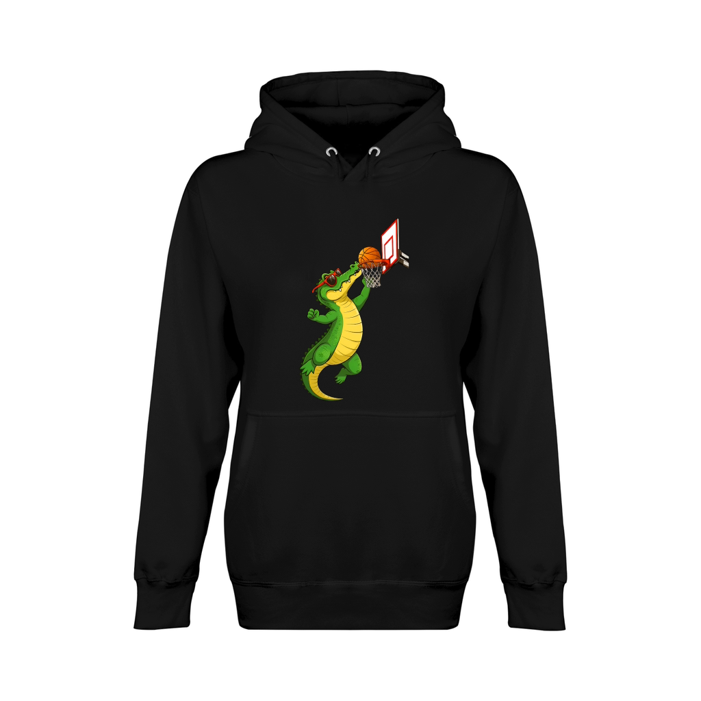 Basketball Crocodile Unisex Premium Pullover Hoodie