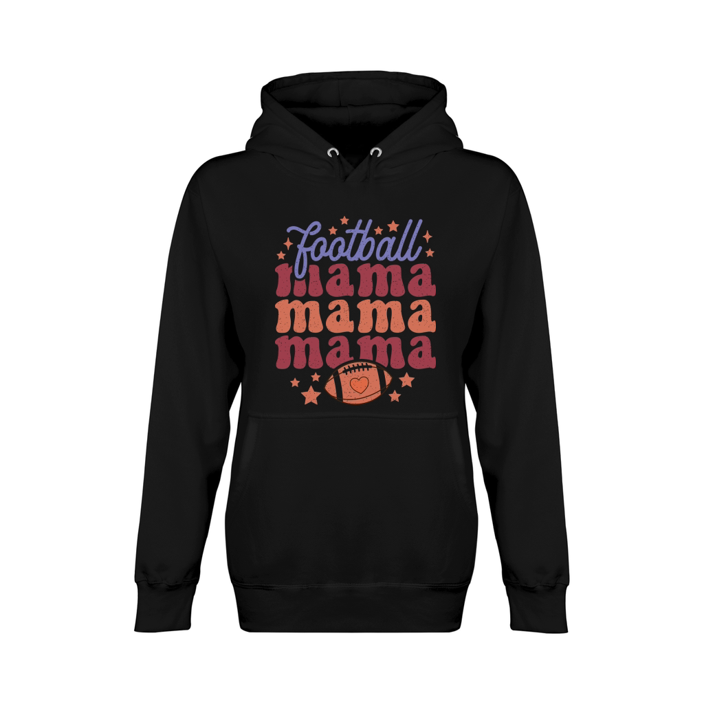 Football mama color grunge Unisex Premium Pullover Hoodie