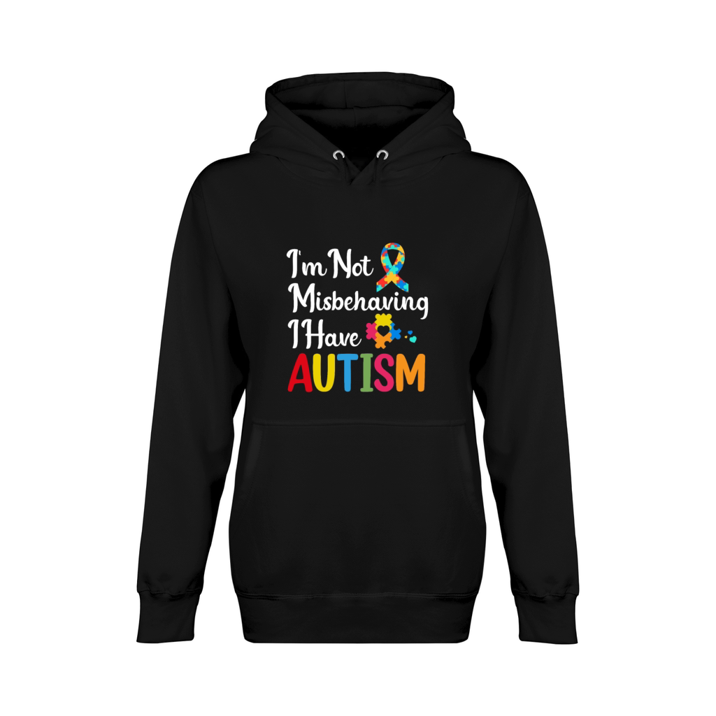 Im Not Misbehaving I Have Autism Autistic Ribbon Unisex Premium Pullover Hoodie