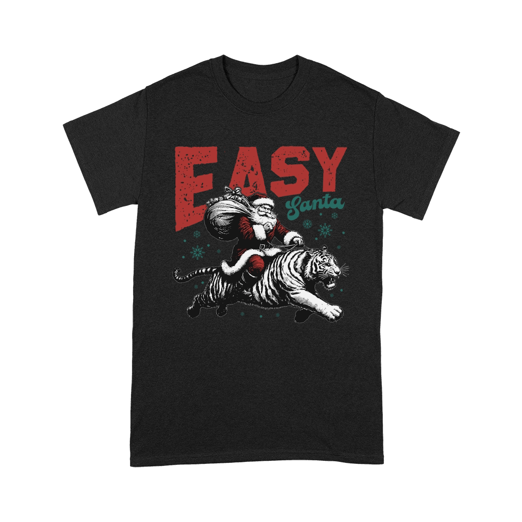 Easy Santa Riding Tiger L Color white tiger Unisex T-Shirt
