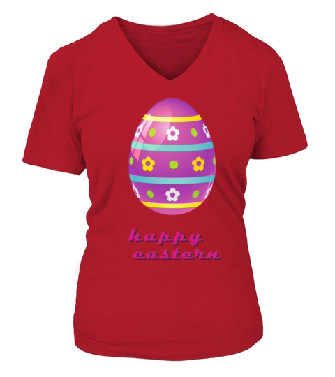 Easter Egg V-neck T-Shirt Woman