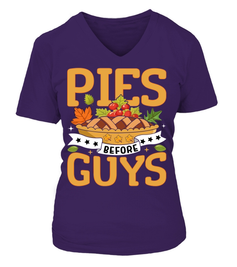 PIES BEFORE GUYS V-neck T-Shirt Woman