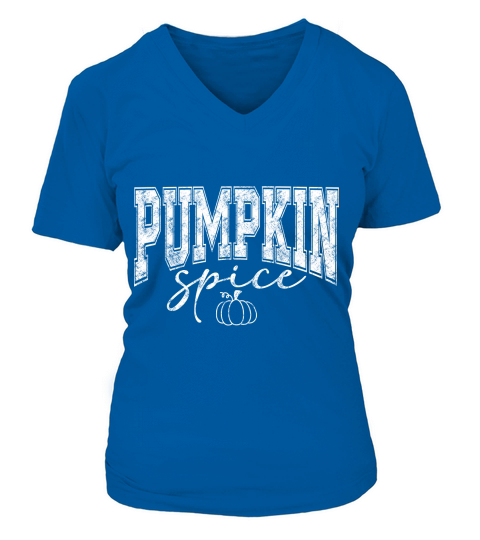 Pumpkin Spice 3 V-neck T-Shirt Woman