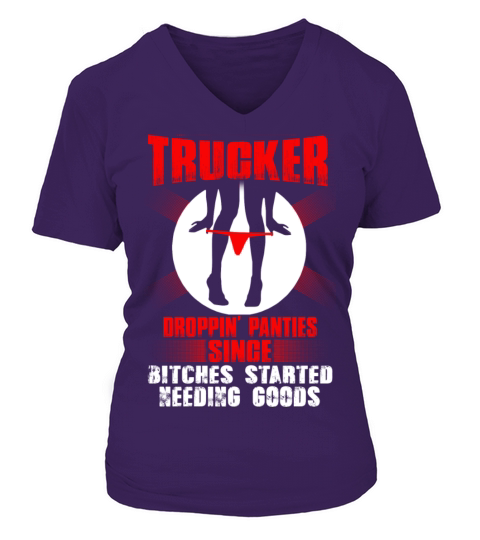 Trucker funny trucker drive by truckers trucker V-neck T-Shirt Woman