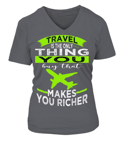 vintage statement bday traveling quotes trip V-neck T-Shirt Woman