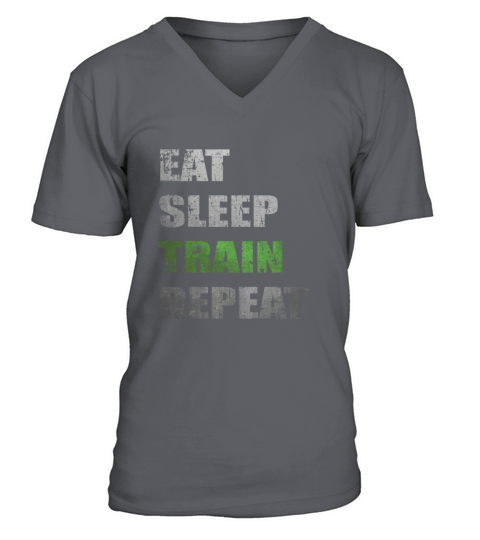 Eat Sleep Train Repeat V-Neck T-shirt