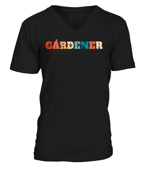 Retro Gardening Garden Vintage Gardener V-Neck T-shirt