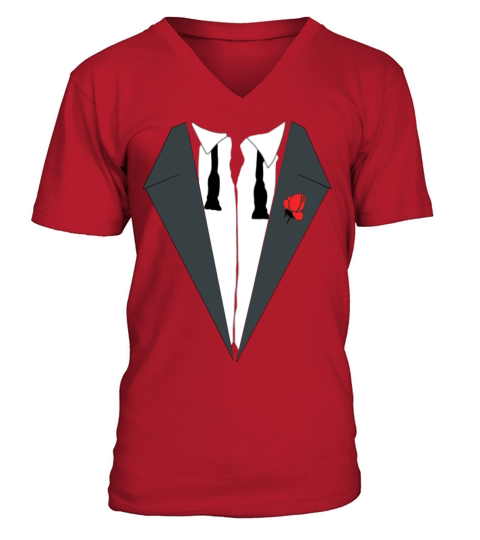 TUXEDO SHIRTS V-Neck T-shirt