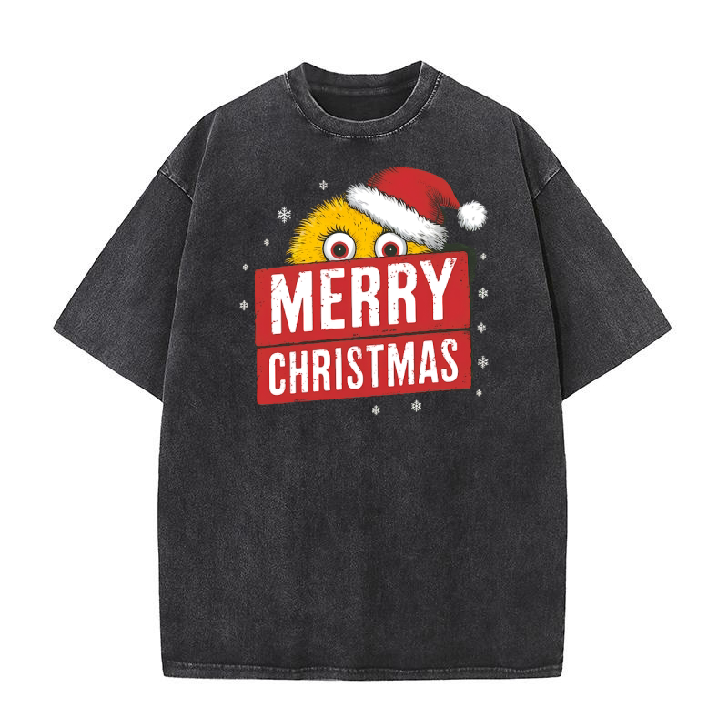 2. Merry Christmas Washed T-Shirt