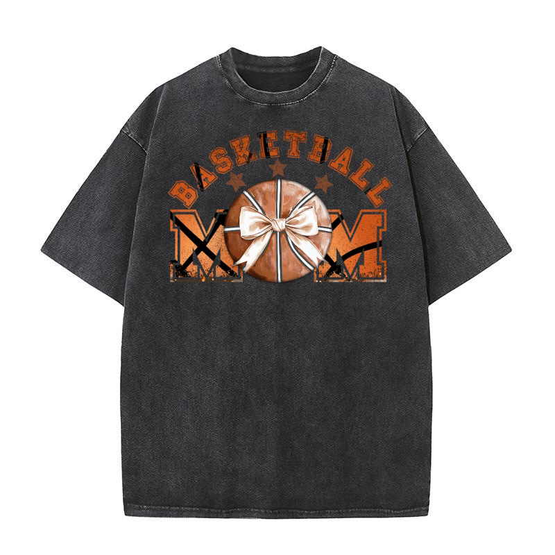 Basketball mom ball 03 Washed T-Shirt
