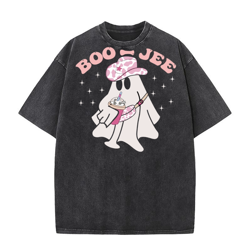 Boo Jee Spooky Ghost1 Washed T-Shirt