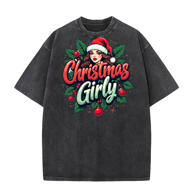 Christmas Girly 1.01 Washed T-Shirt