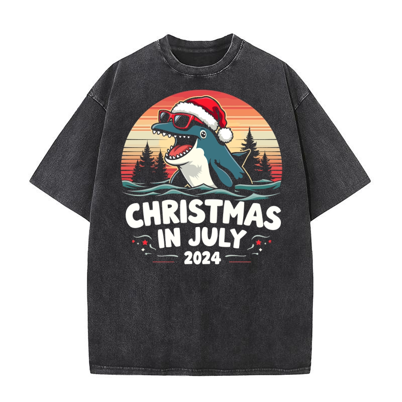 Christmas In July 2024 3 07 Washed T-Shirt