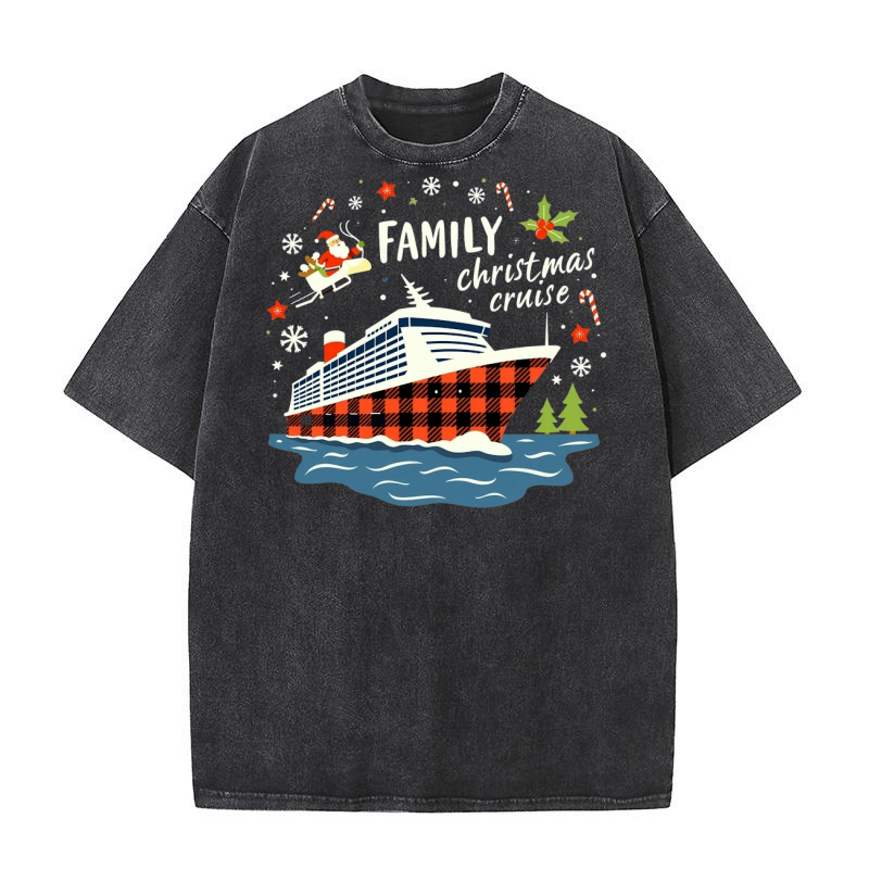 Family Christmas Cruise 2 Washed T-Shirt