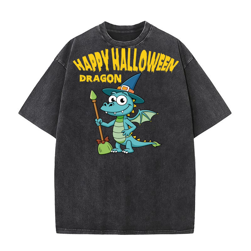 Happy halloween dragon Washed T-Shirt