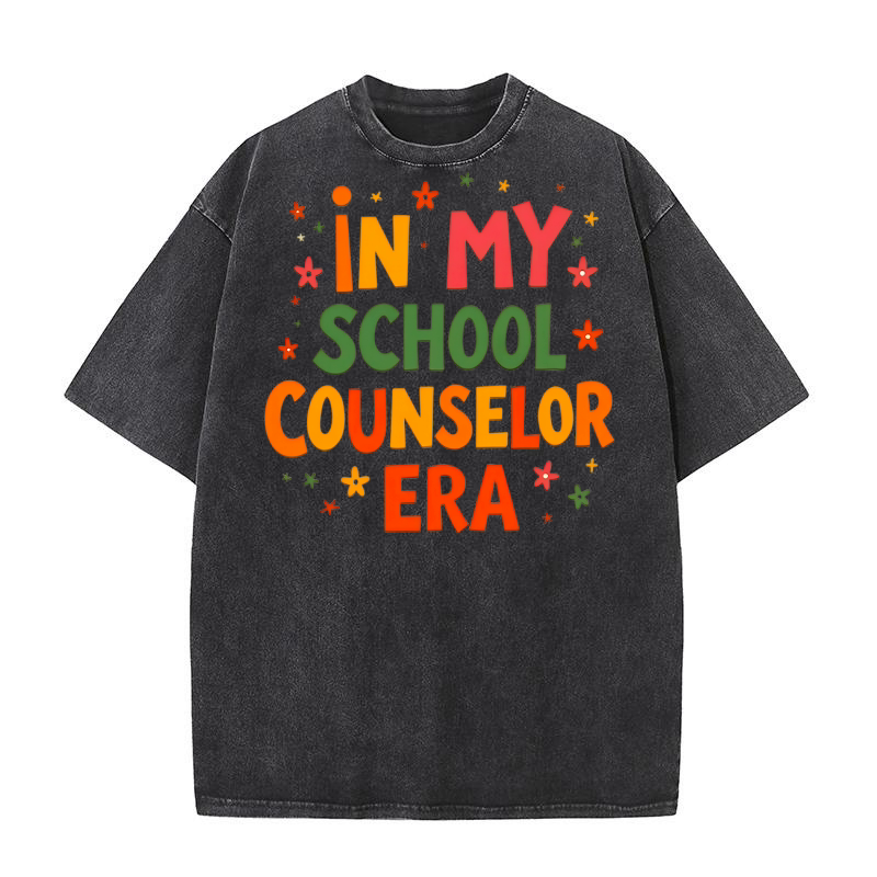 In My School Counselor ERA 4 Washed T-Shirt