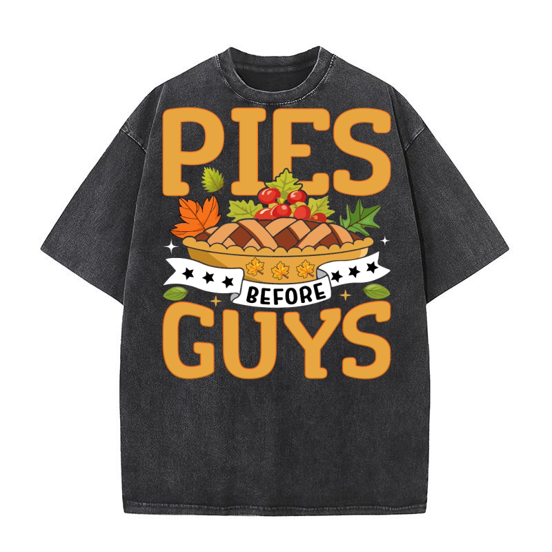PIES BEFORE GUYS Washed T-Shirt