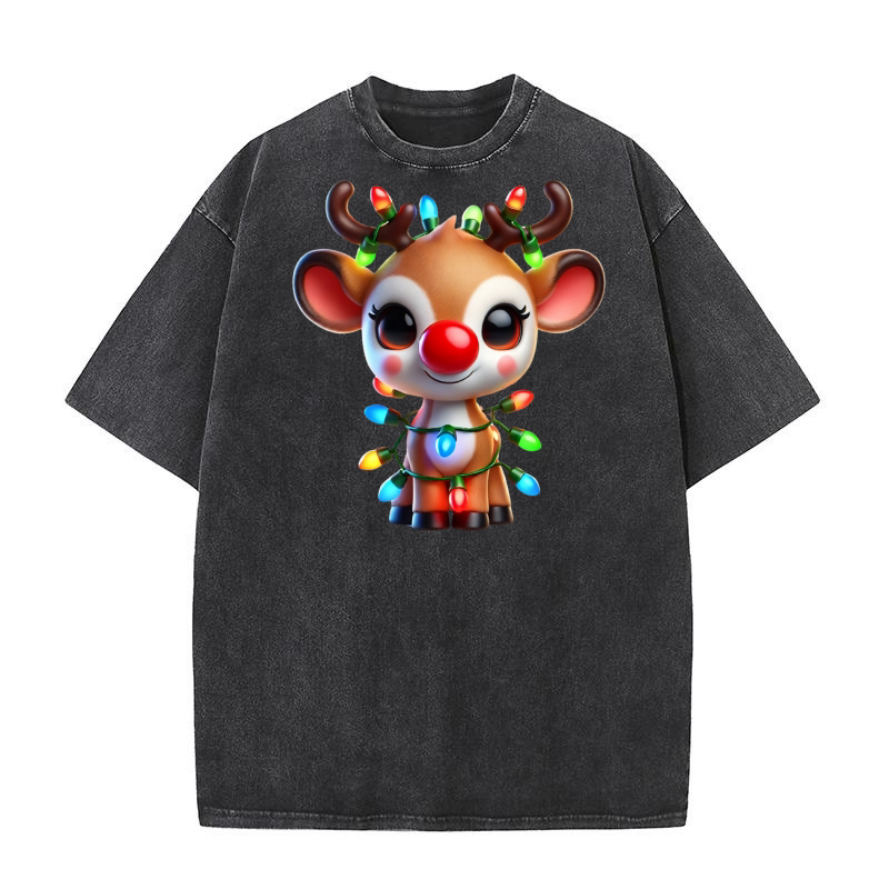 Reindeer  (1) Washed T-Shirt