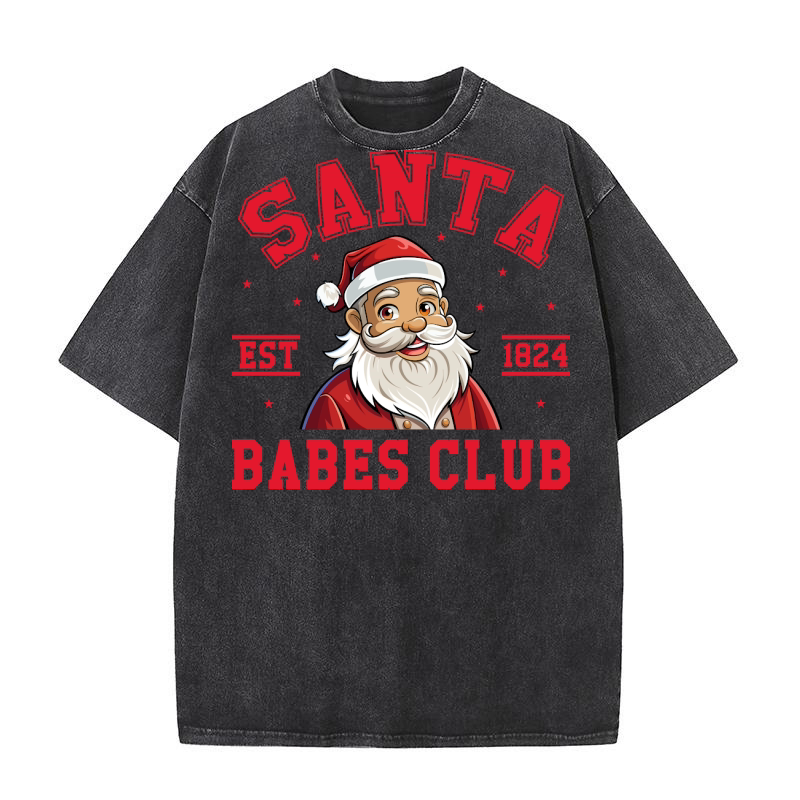 santa babes club Washed T-Shirt