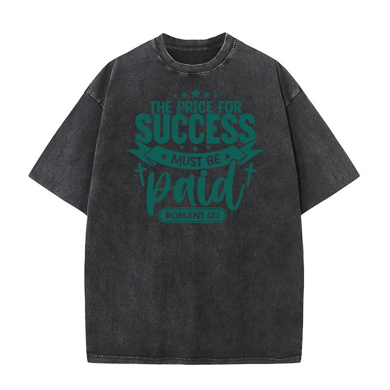The price for success must be paid Washed T-Shirt