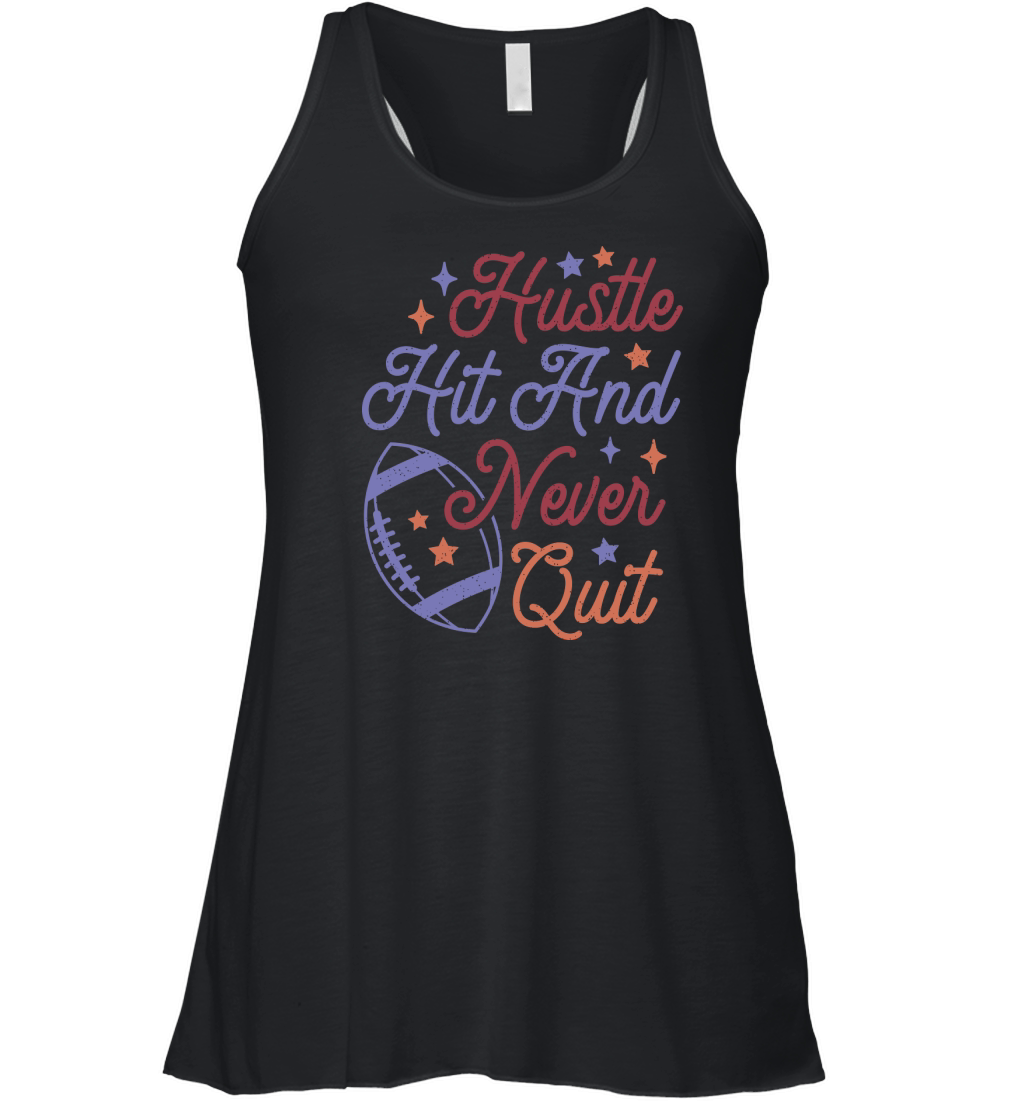 Hustle Hit And Never Quit color grunge Women's Flowy Tank Top