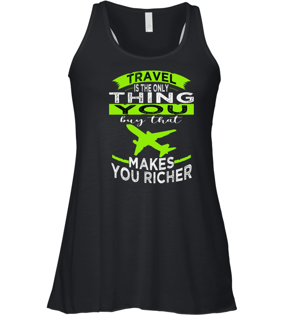 vintage statement bday traveling quotes trip Women's Flowy Tank Top