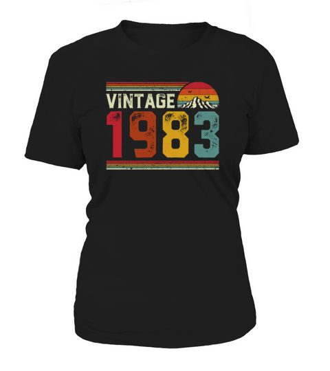 Vintage 1983 Retro Style 38th Birthday Gift Women's T-Shirt